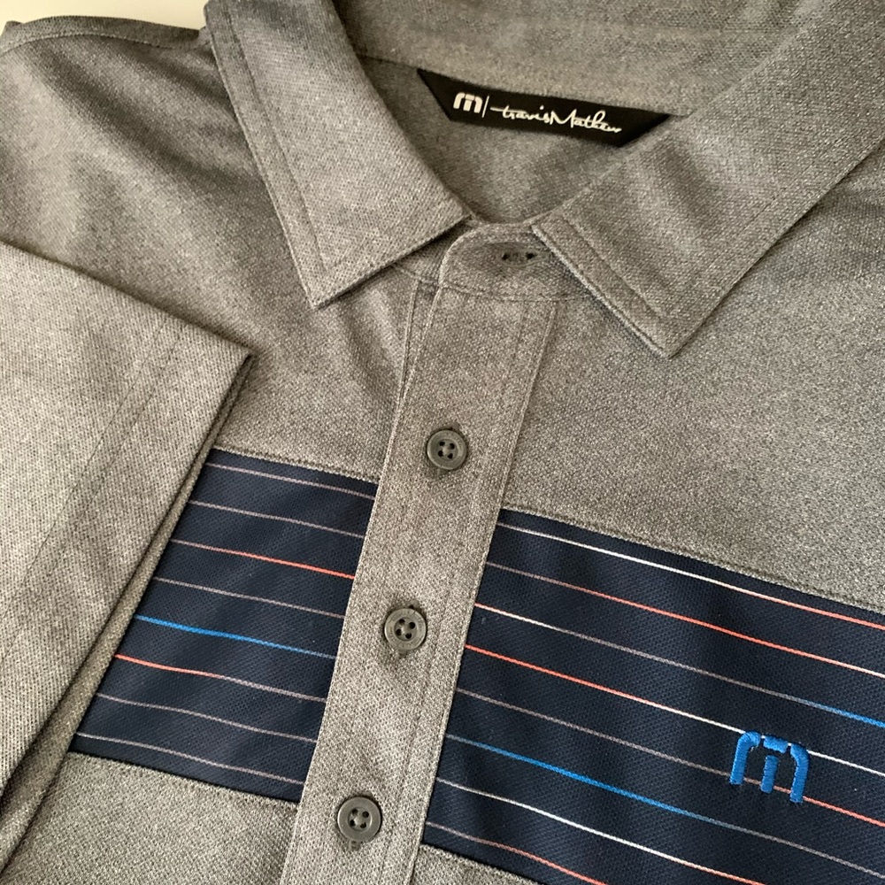 Travis Mathew Golf Polo Shirt Sz L